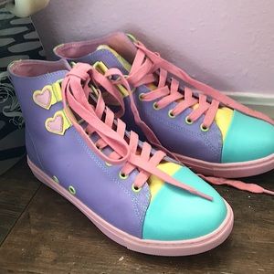 Strange cvlt high top pastel sneakers